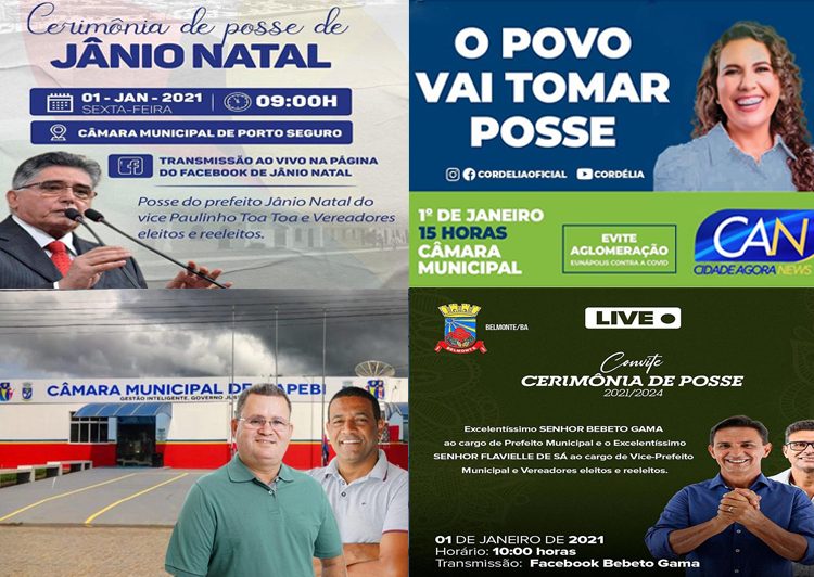 1 de Janeiro de 2021: Eleitos tomam posse em solenidades “quase” vazias