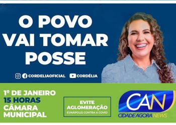Posse de Cordélia Tores, 1ª prefeita eleita em Eunápolis será às 15hs na Câmara Municipal