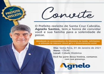 Cabrália: Posse de Agnelo acontece deia 1º às 17:30 na Câmara Municipal
