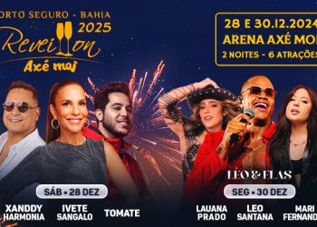 PORTO SEGURO | Confira a programação completa do Réveillon 2025 da Arena Axé moi