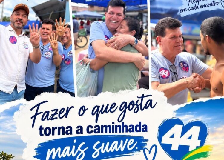 EUNÁPOLIS | Paulo Dapé é recebido com entusiasmo e demonstra força política durante caminhada no Juca Rosa