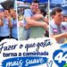 EUNÁPOLIS | Paulo Dapé é recebido com entusiasmo e demonstra força política durante caminhada no Juca Rosa