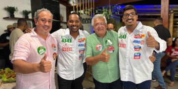 ELEIÇÕES 2026 | Time de Luizinho mostra força política e reúne multidão em apoio a Bacelar e Vitor Azevedo